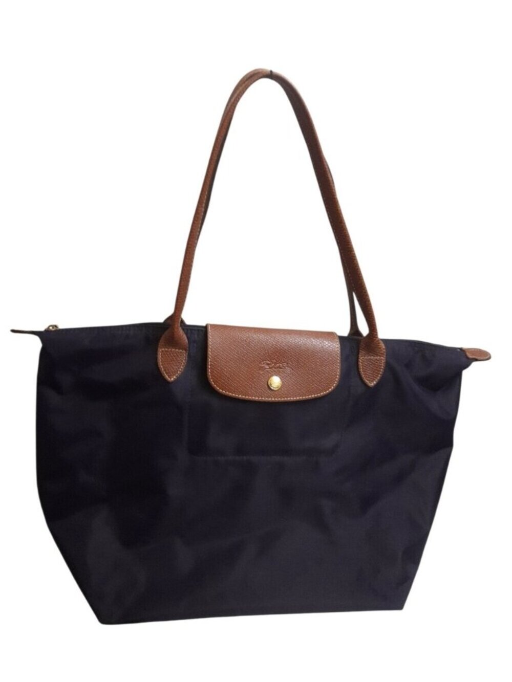 Longchamp Purple Le Pilage Nylon Tote Shoulder Bag